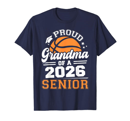 Proud Grandma of A 2026 Senior Basketball Graduation T-Shirt