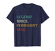 70 Years Old Legend Since February 1956 70th Birthday T-Shirt