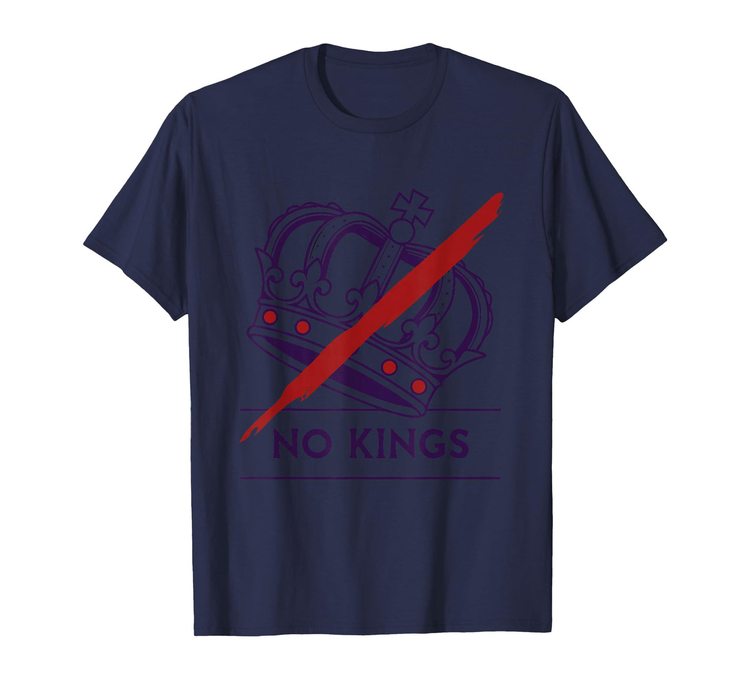 No Kings Anti Monarchy Democracy Republic Freedom Activist T-Shirt