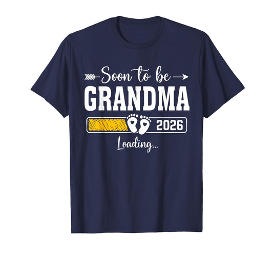 Soon to be Grandma 2026 Loading Promoted to Grandma T-Shirt