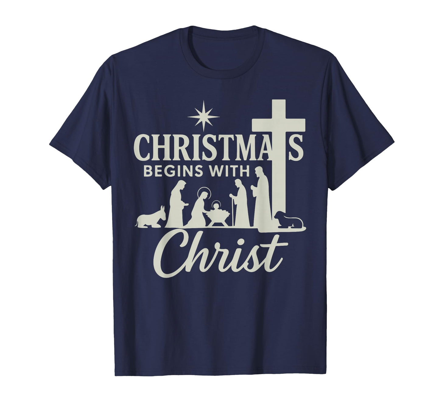 Jesus Christmas Begins with Christ Pjs Pajamas Toddler Boy T-Shirt