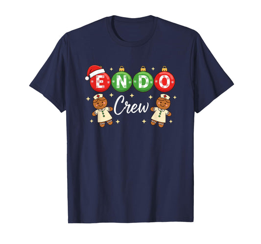 Penguin Endo Crew Christmas Endoscopy Nurse GI Colonoscopy T-Shirt