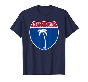 Marco Island Florida FL Interstate Highway Vacation Souvenir T-Shirt