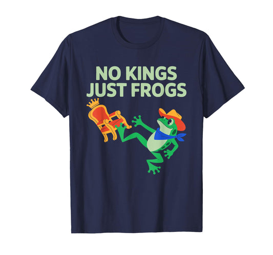 Vintage No Kings Just Frogs Portland Frog Protest Men Women T-Shirt
