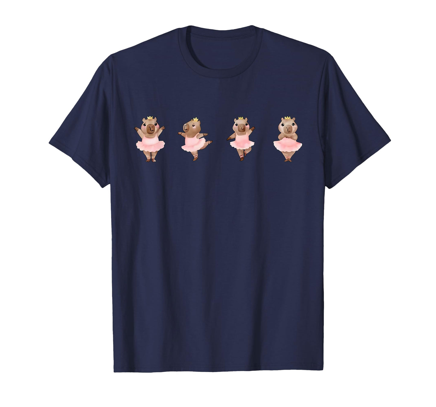 Cute Ballerina Capybara Dancing Ballet Dance Teacher Women T-Shirt
