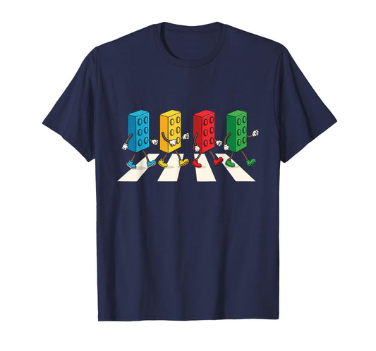 Building Blocks Zebra - Brick Builder Block Building T-Shirt