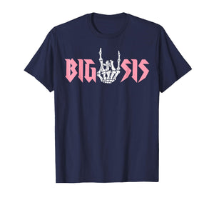 Big Sister of The Bad Two The Bone Birthday 2 Years Old T-Shirt