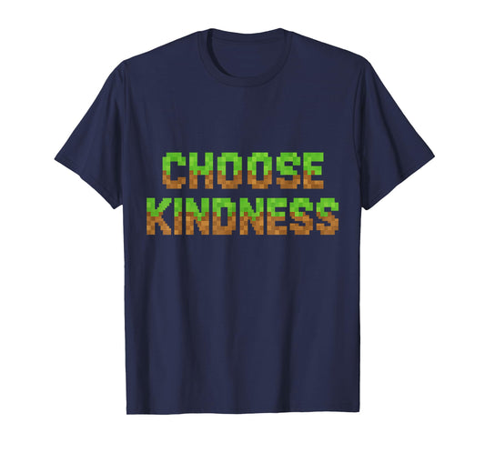 Choose Kindness Day Boys Teen Kids Pixel Video Game Be Kind T-Shirt