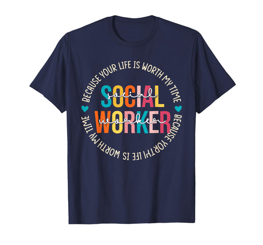 Advocate Support Empower Social Worker Social Work Month T-Shirt
