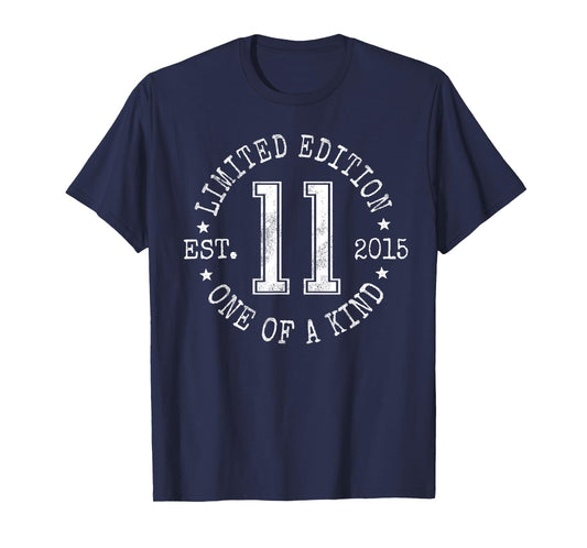 Limited Edition Est 2015 One of a Kind 11th Birthday T-Shirt