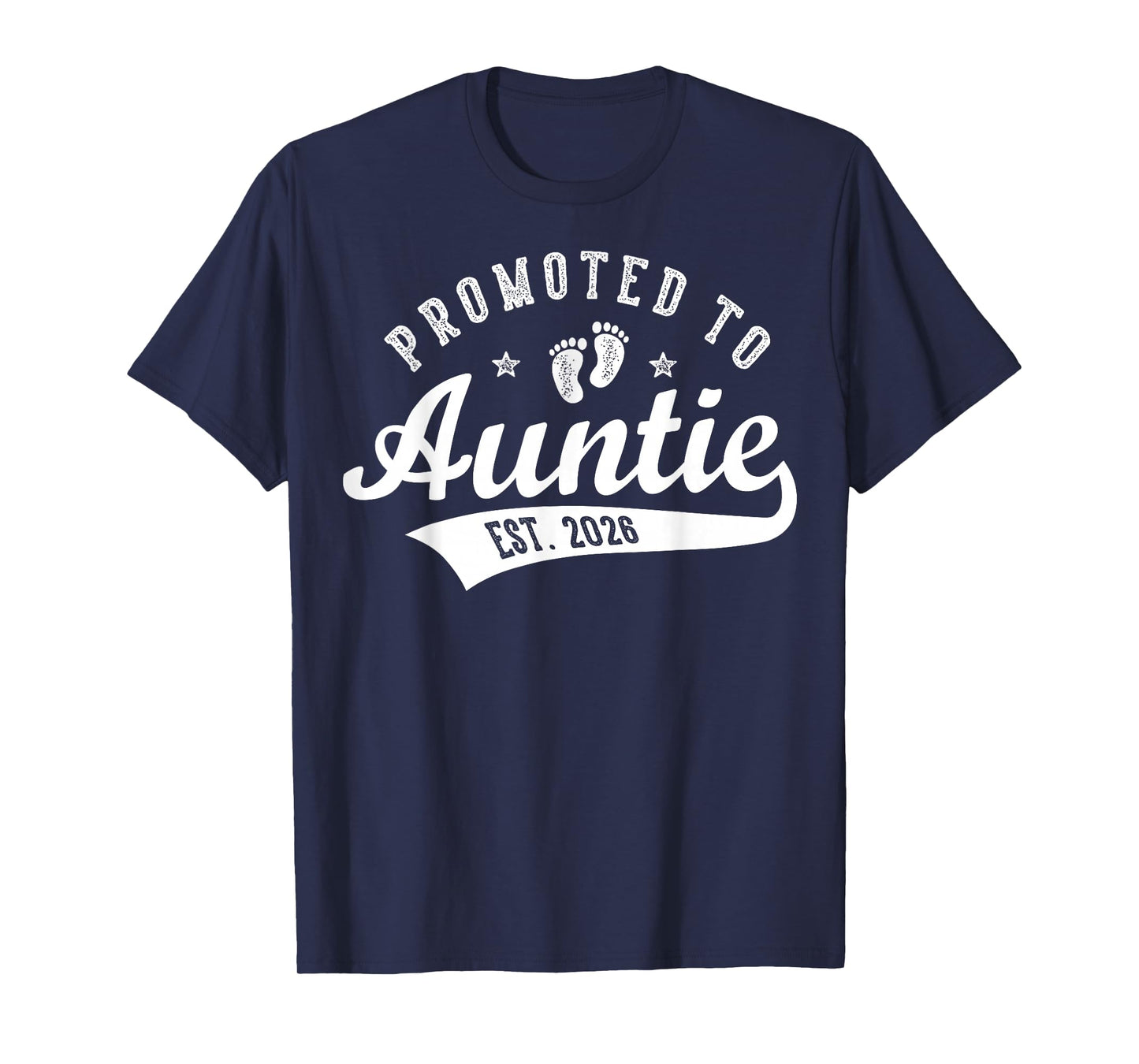 Promoted to Auntie Est. 2026 Baby Announcement Matching T-Shirt