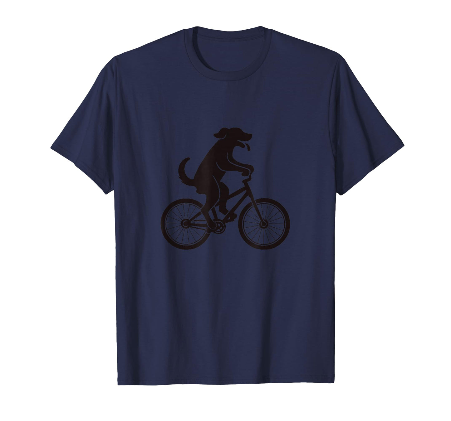 Dog Riding Bicycle Funny Cycling Lover Men Women Kids T-Shirt