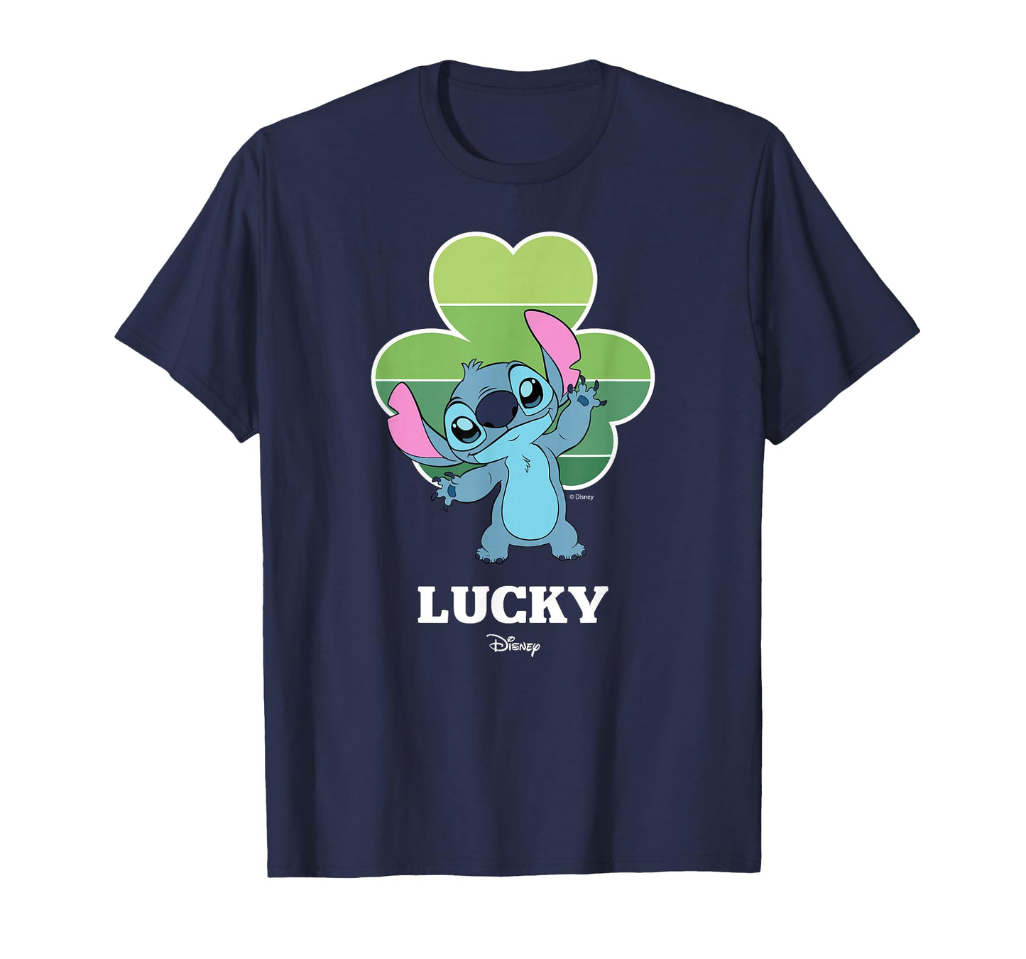 Disney Lilo & Stitch Lucky Clover St Patrick's Day T-Shirt