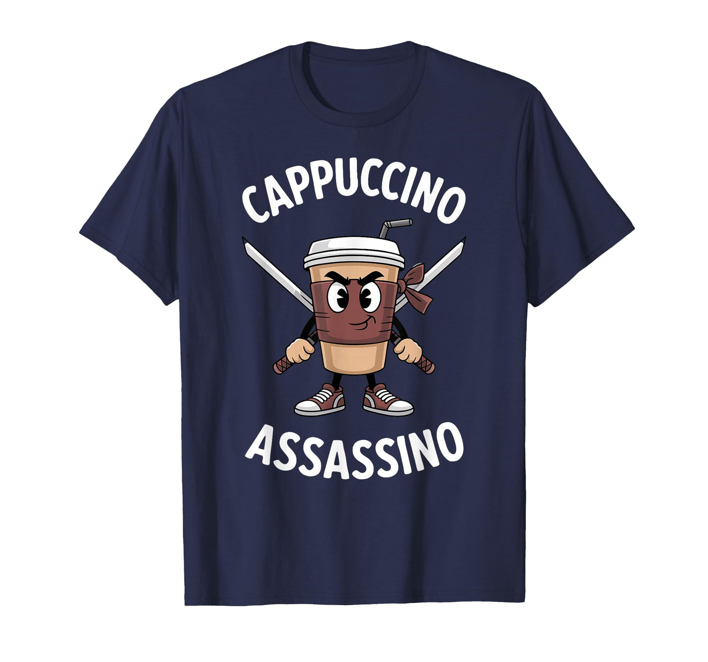 Kids Meme Italian Brainrot Cappuccino Assassino Funny Coffee T-Shirt