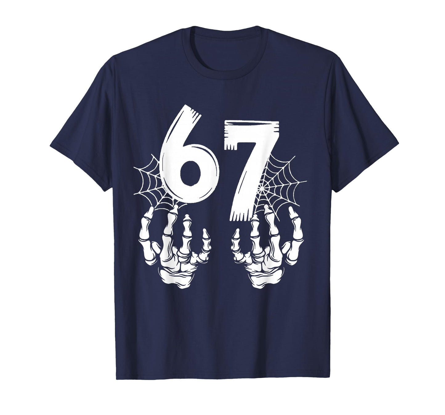 Funny Six Seven 6 7 Meme Number 67 Design Couples Halloween T-Shirt