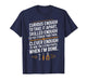 Funny Mechanic Saying Curious Skilled Clever Repair Humor T-Shirt