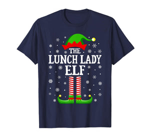 Lunch Lady Elf Funny Christmas Family Matching T-Shirt