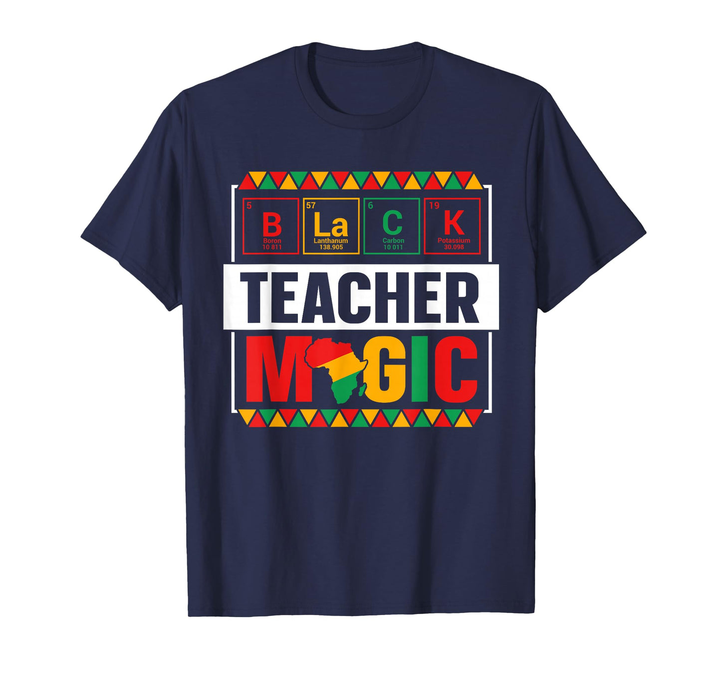 Black Teacher Magic Black History Month Teacher Mens Womens T-Shirt