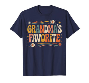 Grandmas Favorite Funny Grandparent Grandchild Vintage Humor T-Shirt