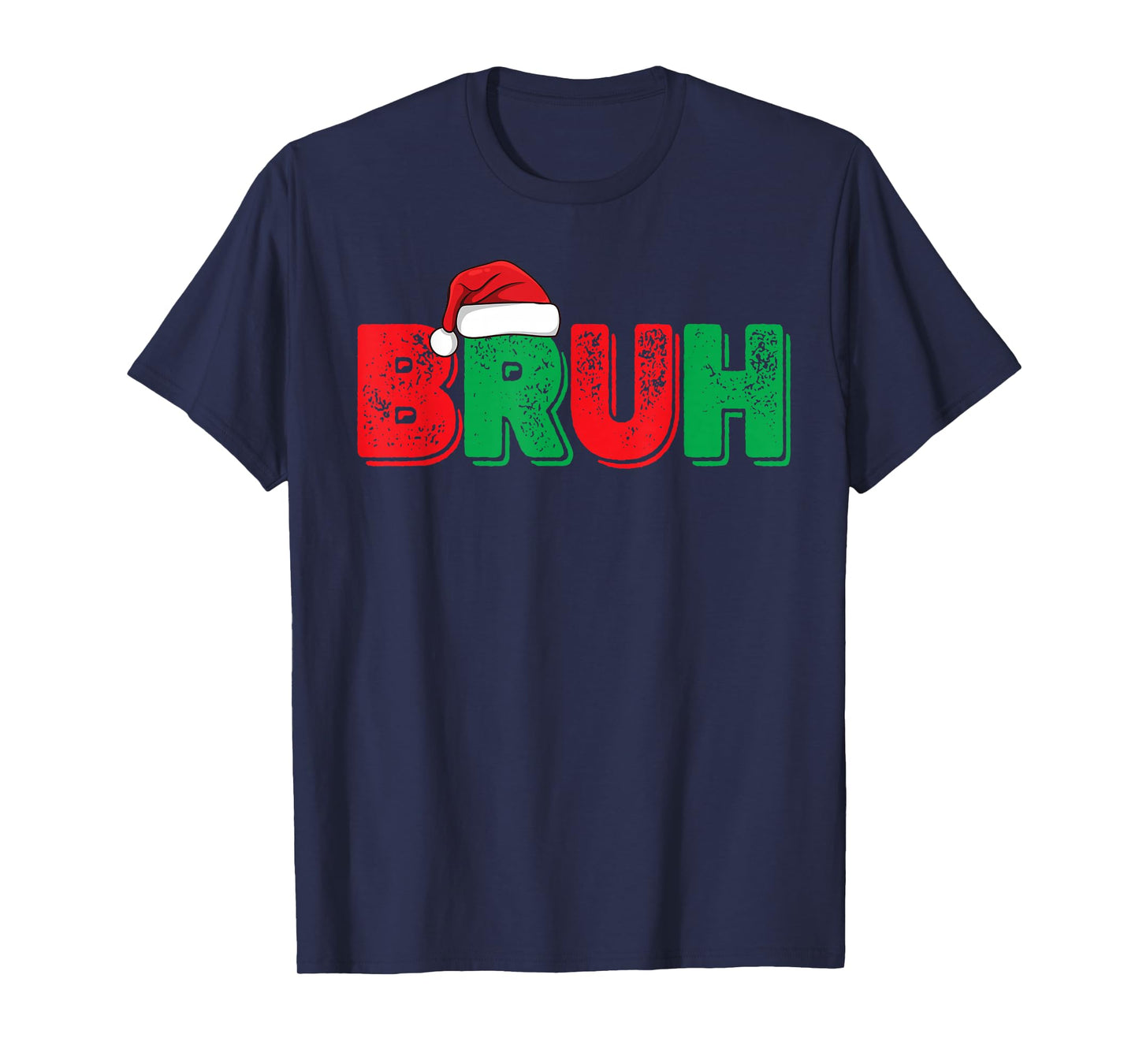 Merry Christmas Bruh Funny Santa Claus Retro Men Women Kids T-Shirt