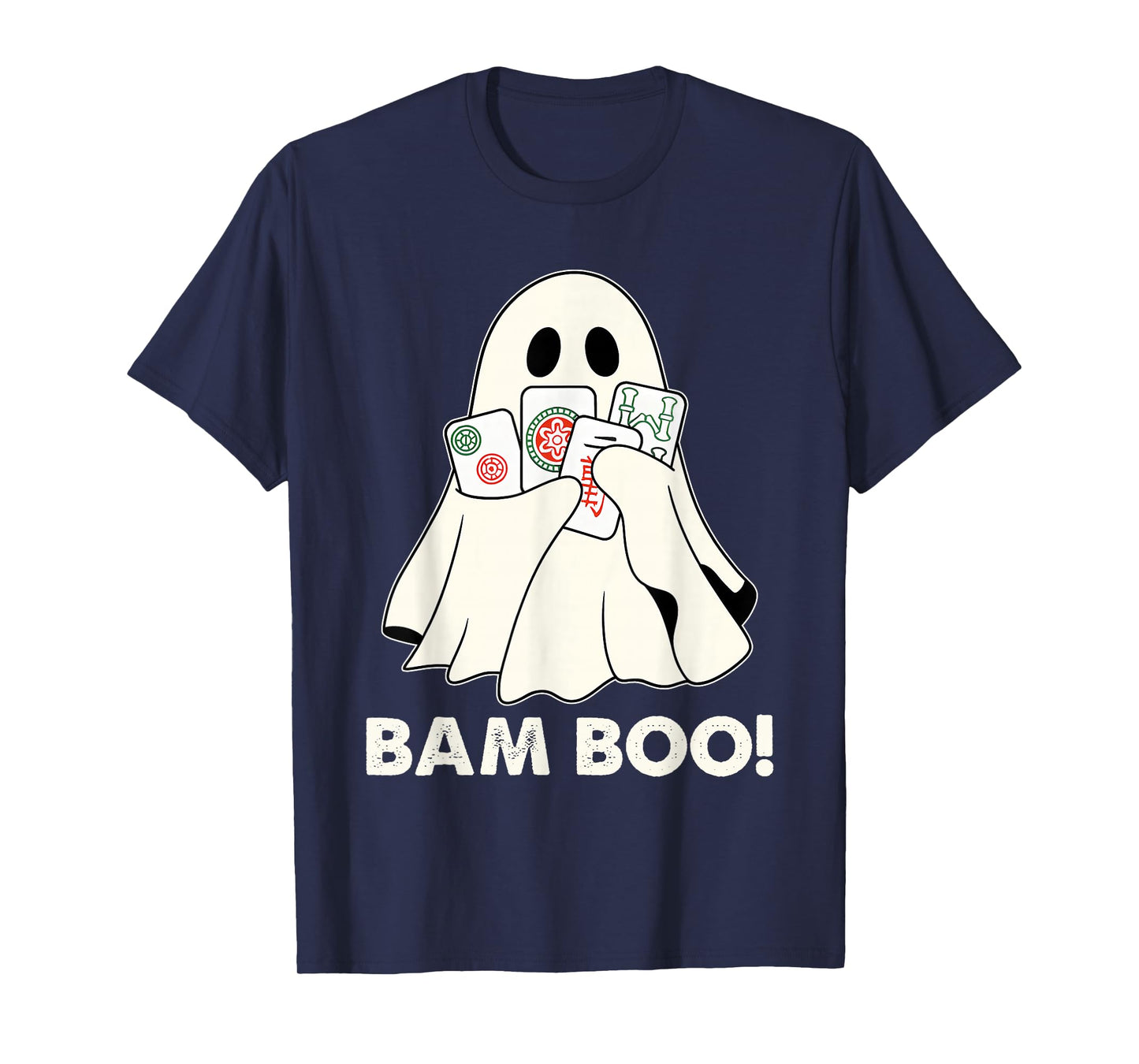 Bam Boo Halloween Ghost Mahjong Funny Costume Game Men Women T-Shirt
