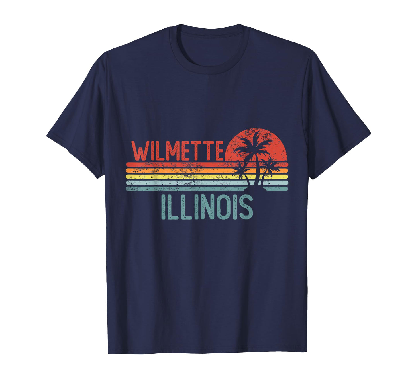 Wilmette Illinois Funny USA City Trip Home Roots T-Shirt