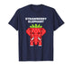 Strawberry Elephant Pixel Art Cute Jungle Animal Funny Kids T-Shirt