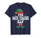 The Math Teacher Elf Funny Christmas Matching Family T-Shirt