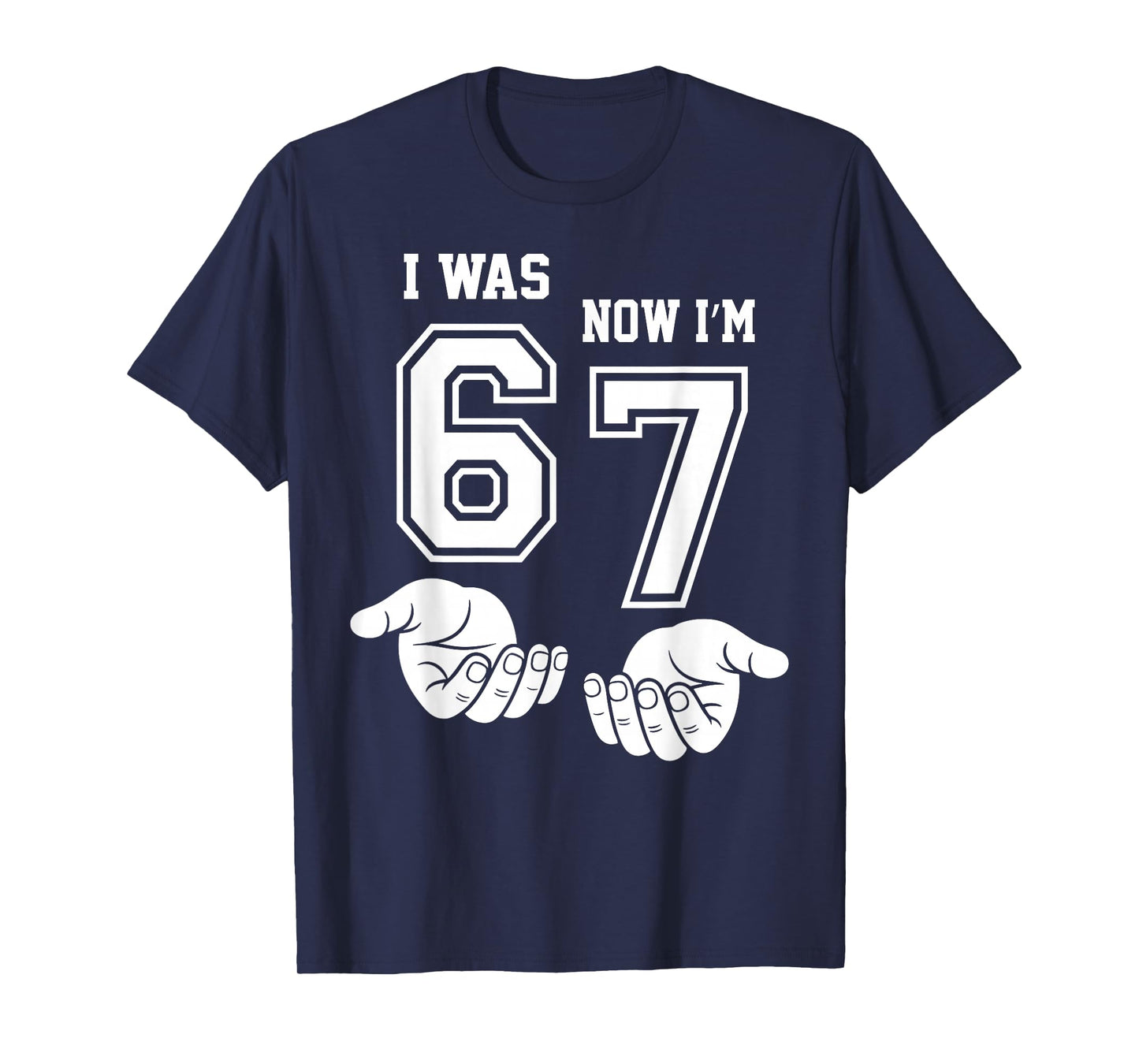 7 Year Old Birthday Shirt was 6 Now I'm 7 67 Funny for Kids T-Shirt