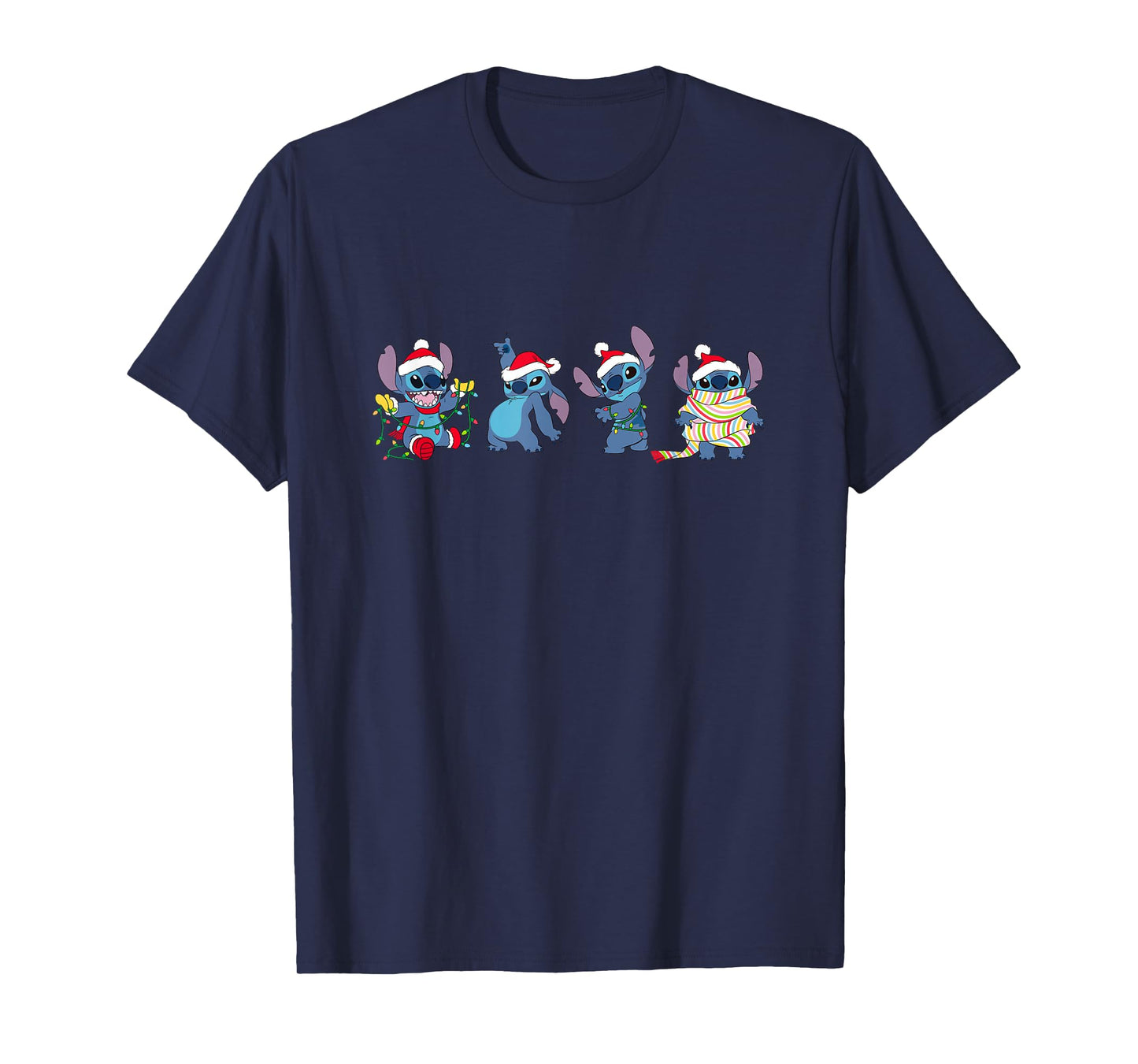 Disney Lilo & Stitch Christmas Cute Stitch Outfit Collection T-Shirt