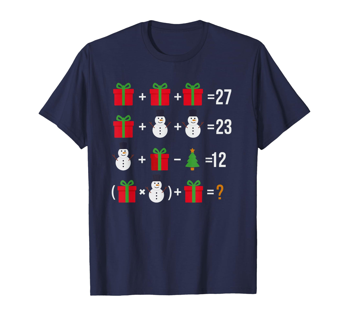 Funny 67 Meme Present Snowman Tree Math Teacher Christmas T-Shirt