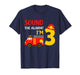 Kids Fire Truck 3rd Birthday Boy 3 Year Old Firefighter T-Shirt