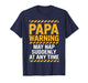 Papa Art for Grandpa Men from Grandkids Father's Day Papa T-Shirt