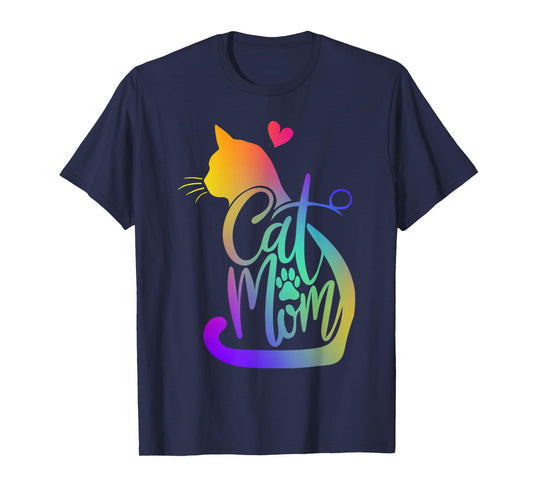 Cat Mom Cat Lover Cute Mother's Day Mama I Love My Cat T-Shirt