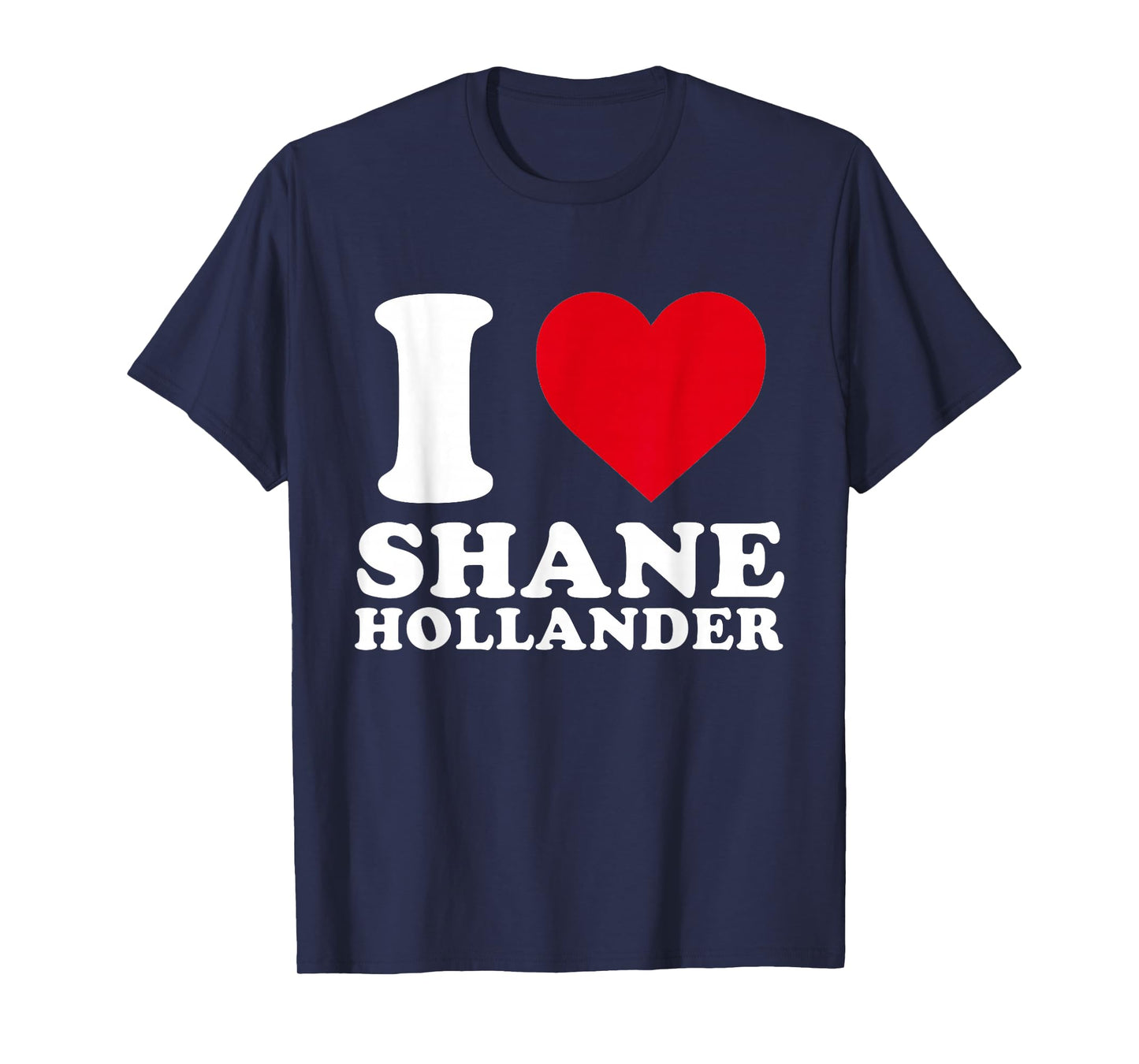 I Love Shane Hollander Captain Retro Heart Graphic T-Shirt