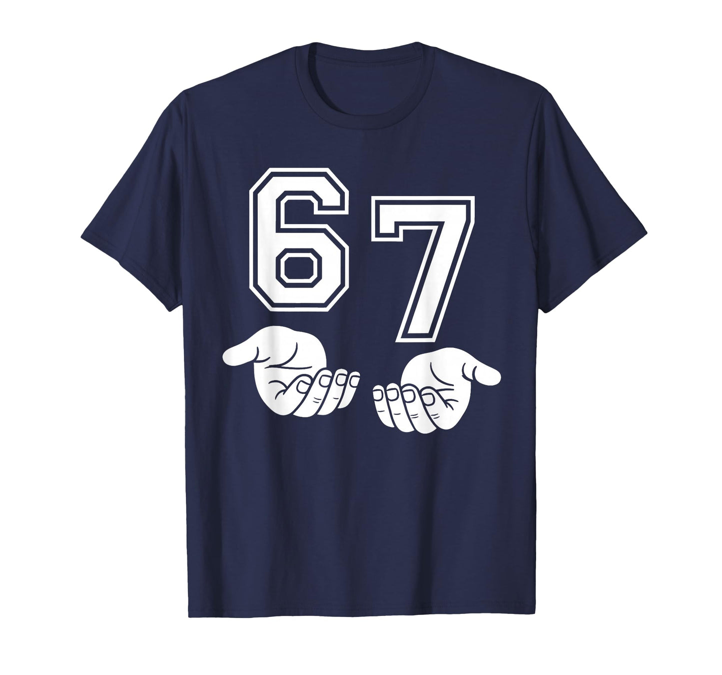 Retro Six Seven 6 7 Funny 67 Gen Alpha Slang 6-7 Meme School T-Shirt