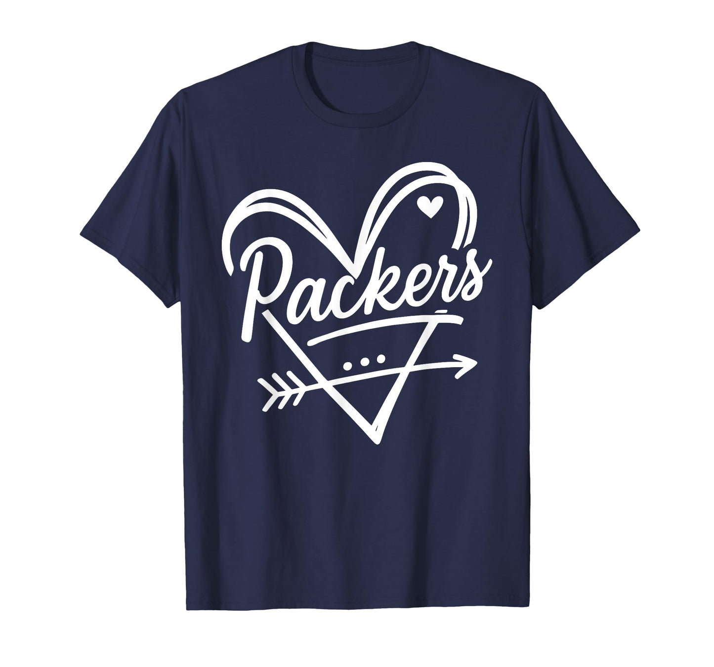 Retro Packers Name Heart Graphic Gift for Men Women Kids T-Shirt