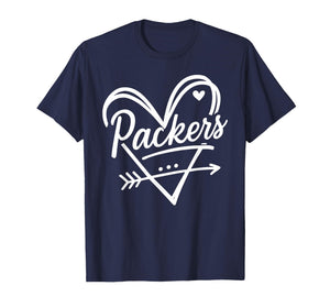 Retro Packers Name Heart Graphic Gift for Men Women Kids T-Shirt