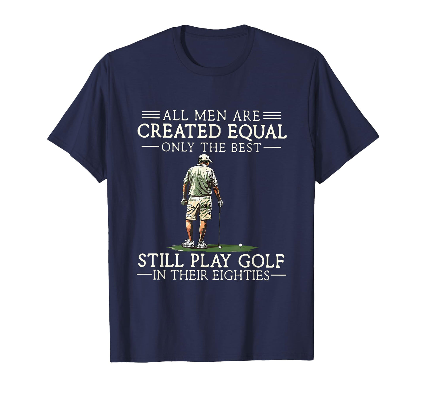 Best Men Play Golf Eighties 80 Funny Golfer Golfing T-Shirt