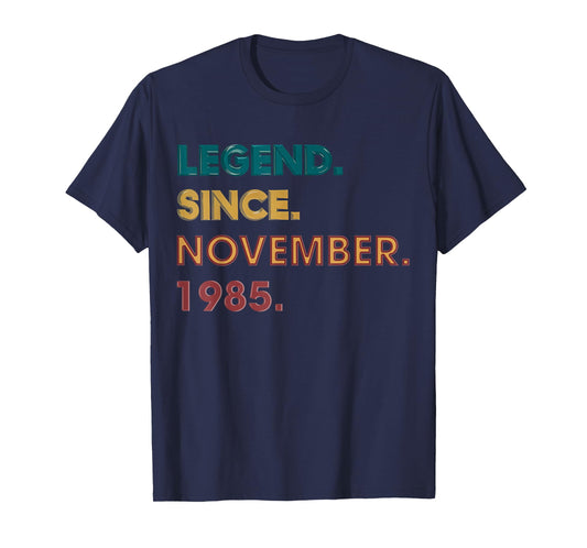 Legend 1985 40th Birthday Gifts for Men Women 40 Year Old T-Shirt