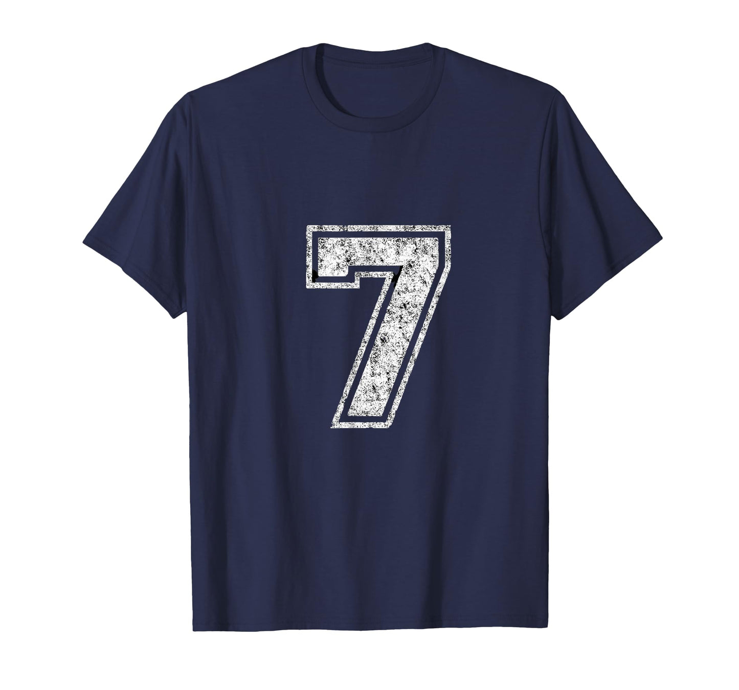 7 Number Seven Team Sports Graphic Design Matching Varsity T-Shirt