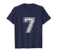 7 Number Seven Team Sports Graphic Design Matching Varsity T-Shirt