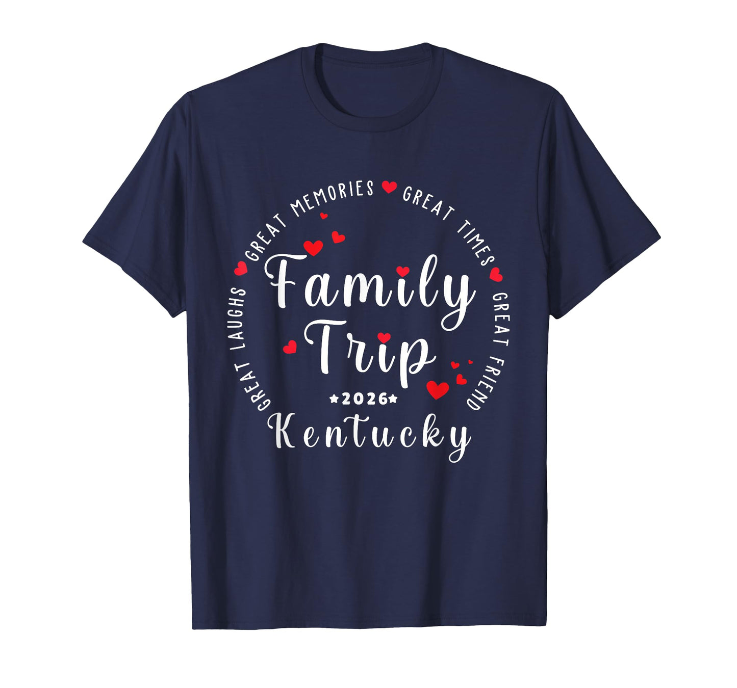 Kentucky 2026 Vacation Family Matching Men Women & Youths T-Shirt