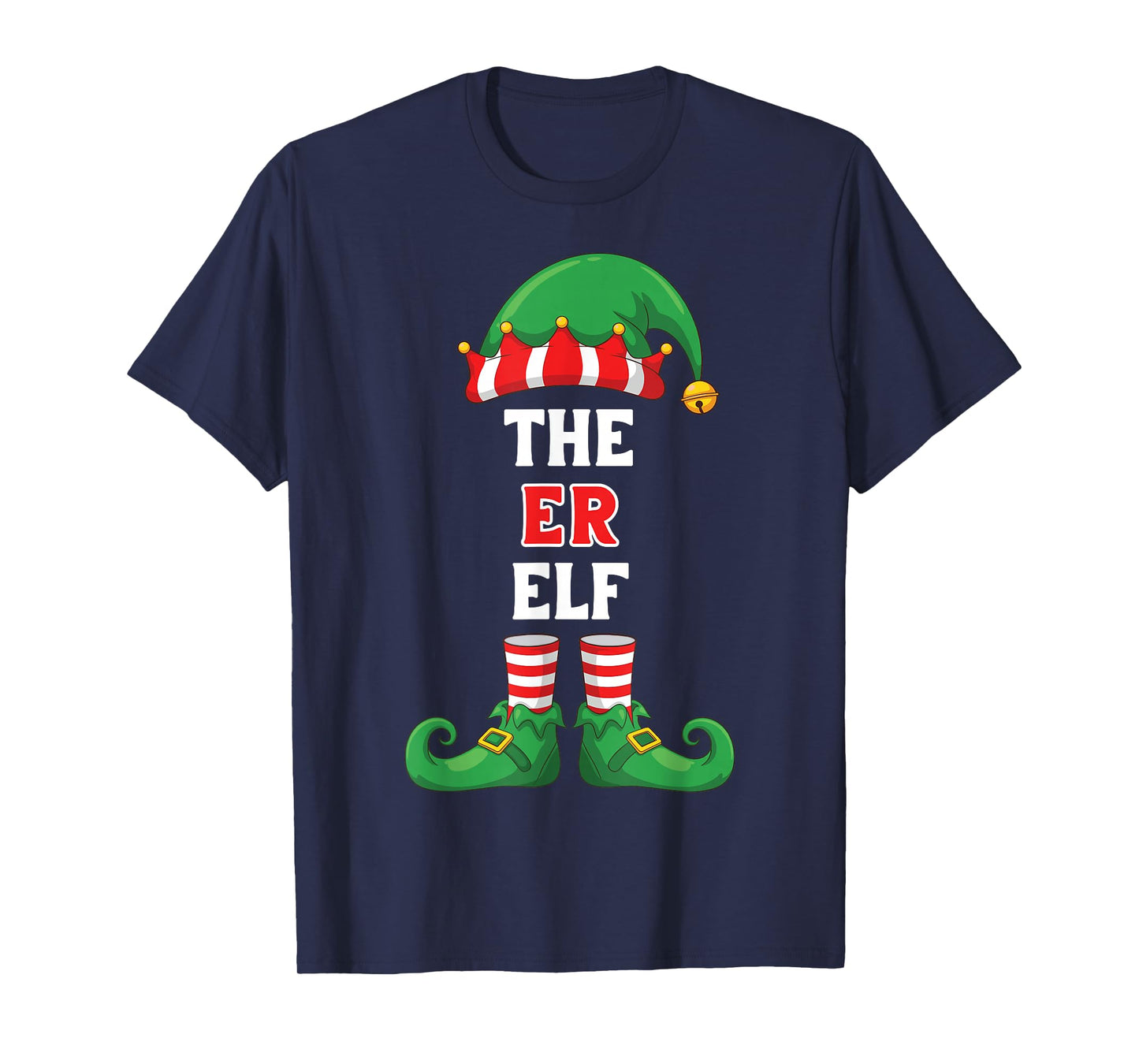 The ER Elf Shirt Christmas for ER Nurse Doctor Tech Top T-Shirt