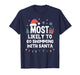 Most Likely to Go Swimming with Santa Christmas Swim Swimmer T-Shirt