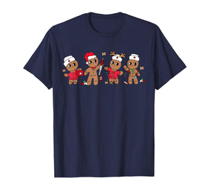 Nurse Cute Gingerbread Christmas Xmas Holiday Nurses Pajamas T-Shirt