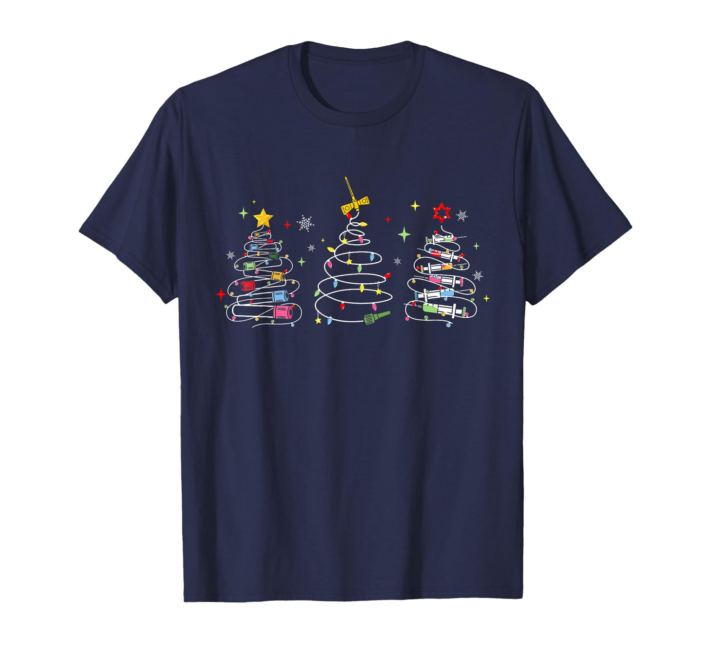 Phlebotomist Christmas Tree Phleb Tech Phlebotomy Blood Tube T-Shirt