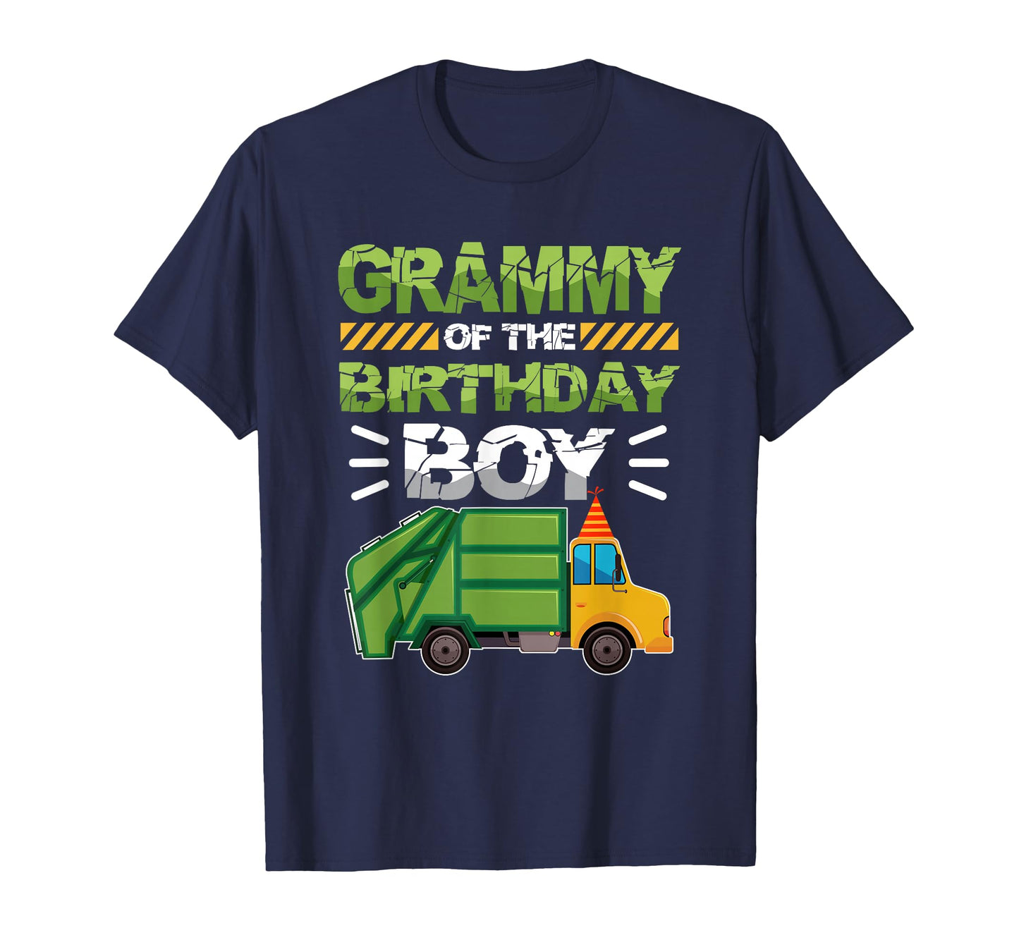Grammy of The Birthday Boy Garbage Truck Birthday Family T-Shirt