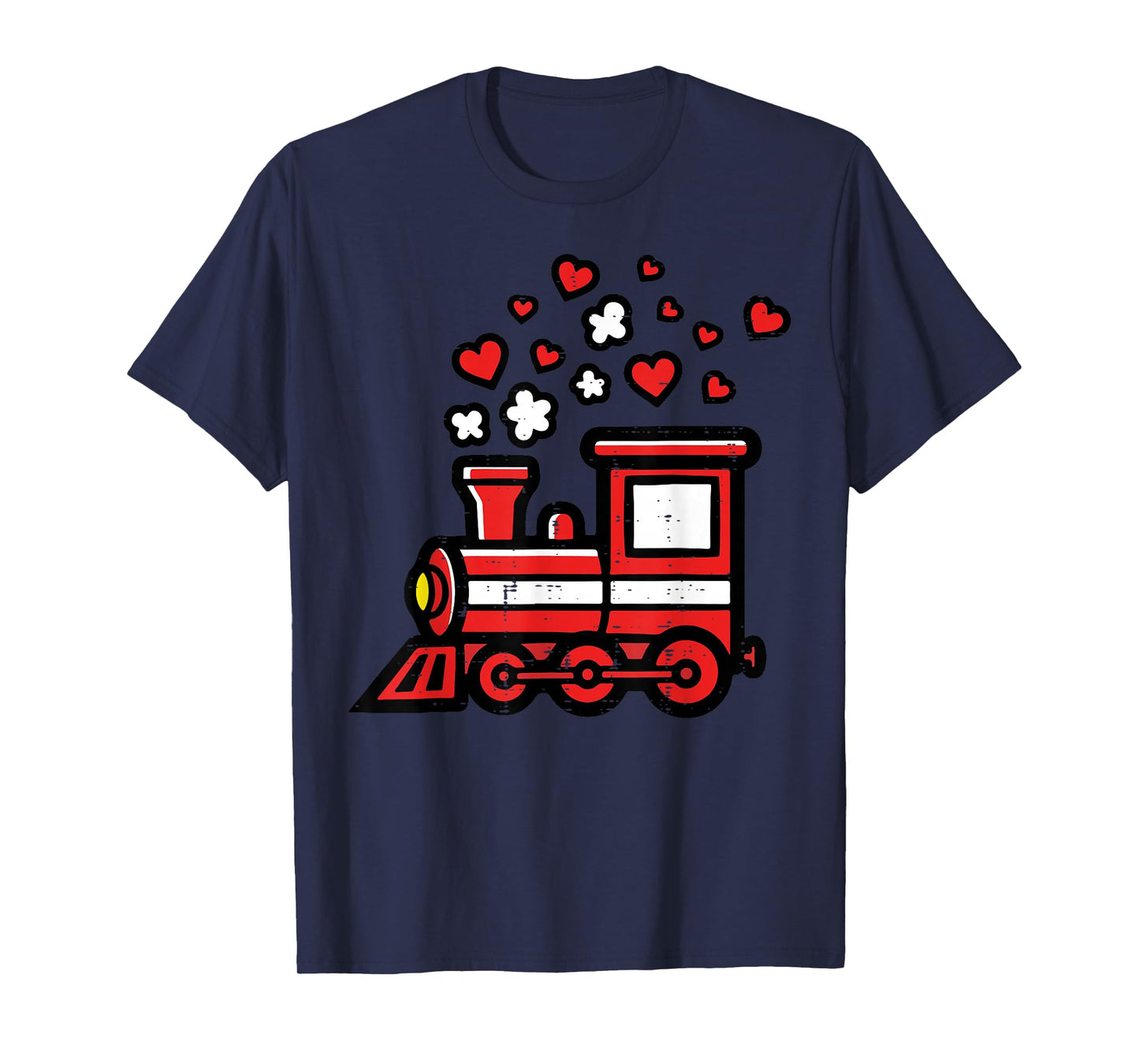 Valentines Day Train Cute Locomotive Boys Kids Toddler T-Shirt