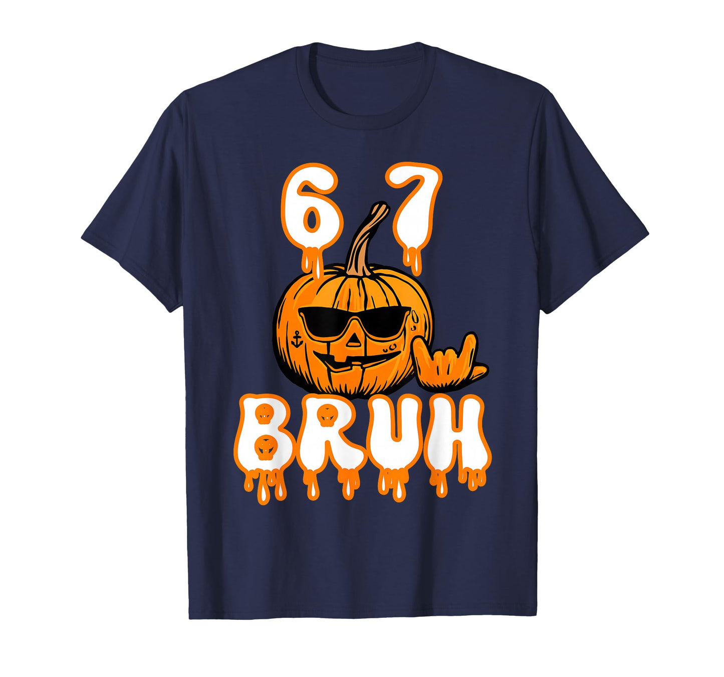 67 Halloween Meme Brainrot Costume Kids 6-7 Six Seven Boys T-Shirt